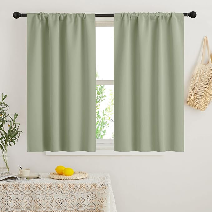 RYB HOME Small Window Curtains Blackout by RYBHOME