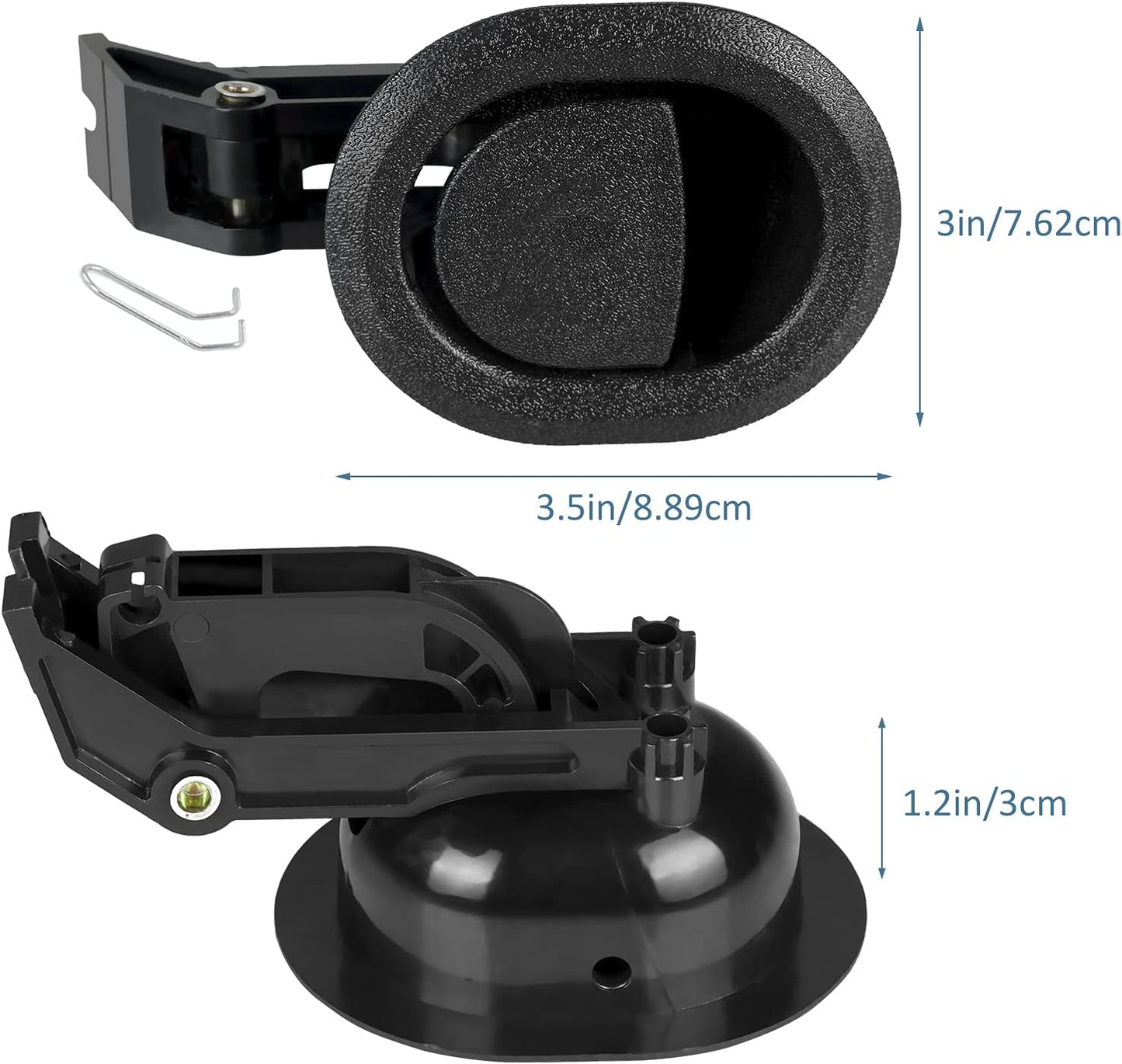 Recliner Replacement Parts with Pull Handle and Release Cable (2-Sets), Repair Recliner Mechanism Parts Compatible with Most Furniture of Recliner Sofa Couch Chair