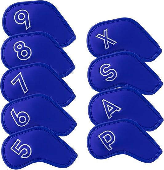 Montela Golf Iron Covers, Golf Iron Head Covers Leather Golf Iron Covers Set by montelagolf