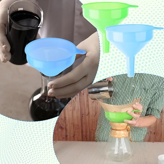 Honeydak 24 Pcs Multi-Purpose Plastic Funnels 4.7 Inch Wide Mouth Funnels - Image 6