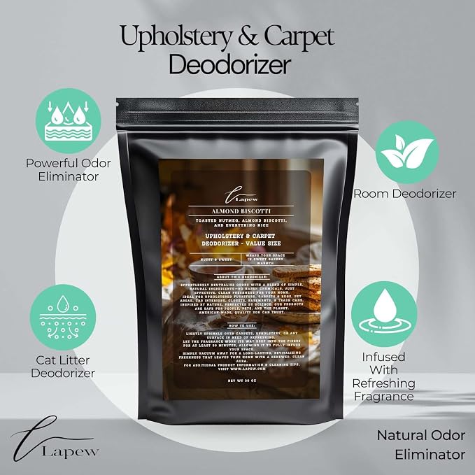 Almond Biscotti Carpet Freshener Powder Refill 36 oz | Powerful Odor Eliminator - Image 3