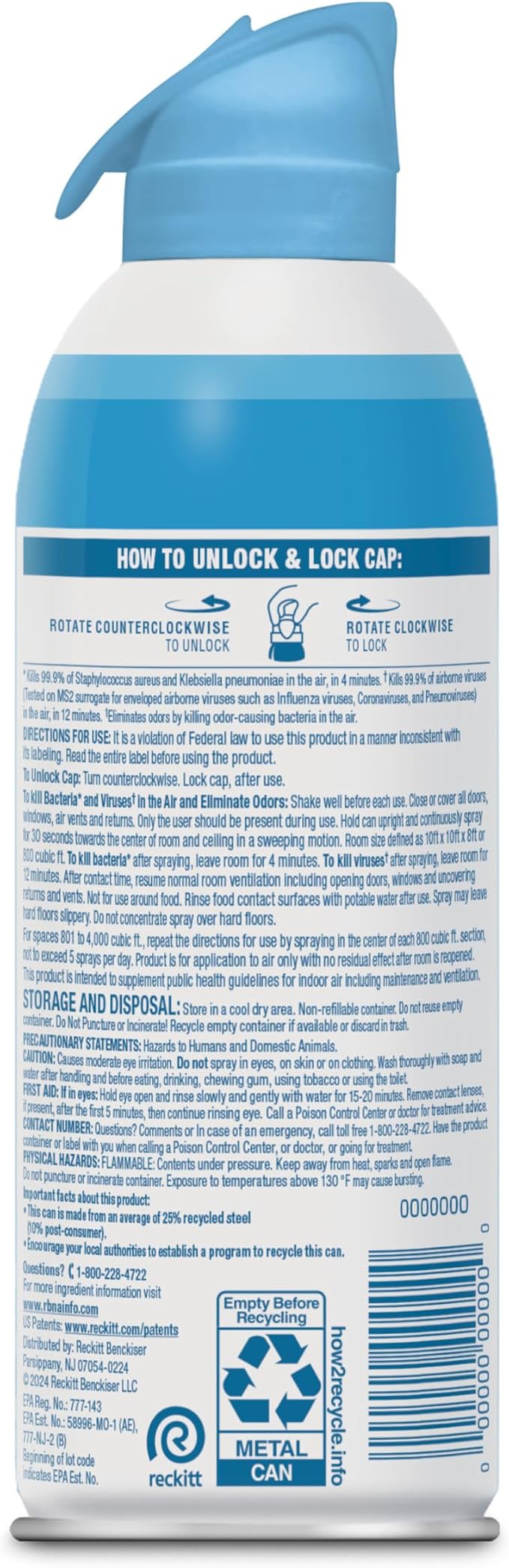 Lysol Air Sanitizer Spray with Odor Eliminator - Image 9