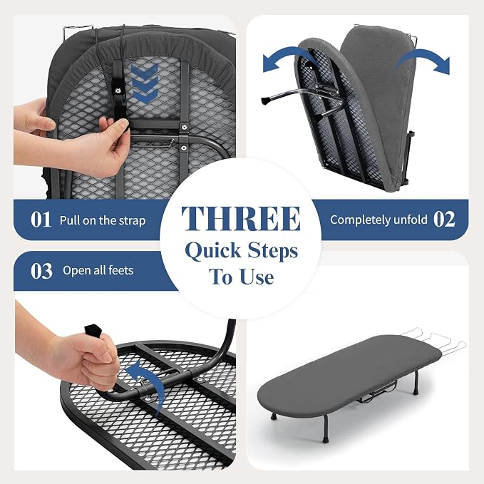 Tabletop Ironing Board with Iron Holder, RAINHOL Small Folding Ironing Board - Image 6