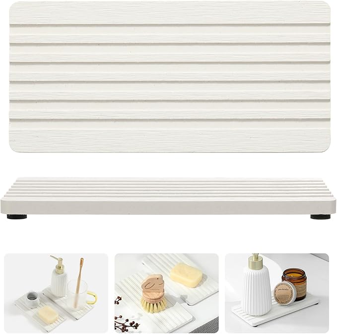 2PCS Diatomite Quick Stone Drying Tray Mat by Razborci