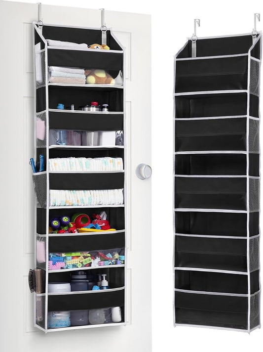 ULG 1 Pack Over The Door Organizer – 5 Shelf Door Organizer Hanging & 10 Side by ULG
