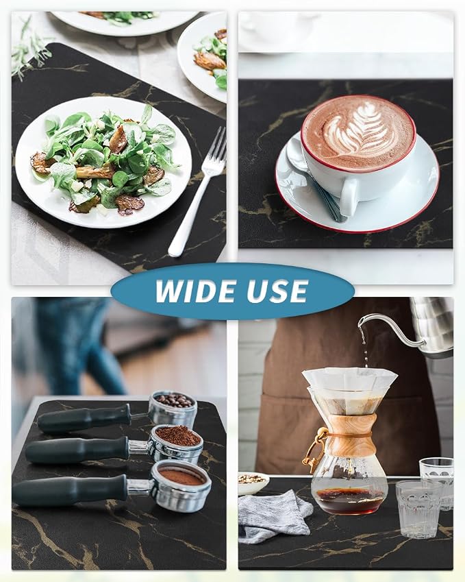 AMOAMI Coffee Mat Hide Stain Rubber Backed Absorbent Dish Drying Mat - Image 5