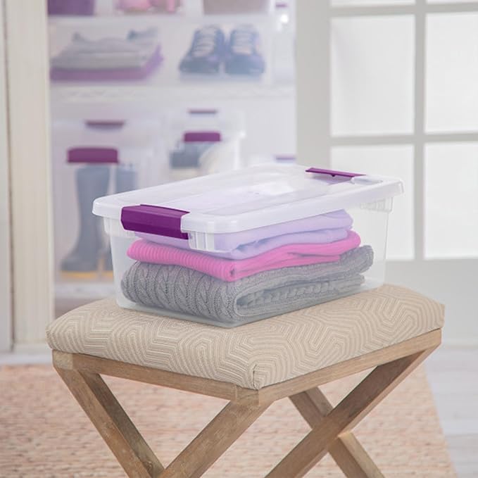 Sterilite 36-Pack 15 Quart Clearview Latch Box, Stackable Organizer Bins - Image 5