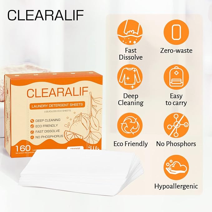 CLEARALIF Laundry Detergent Sheets Up to 160 Loads, Apartments - Image 5