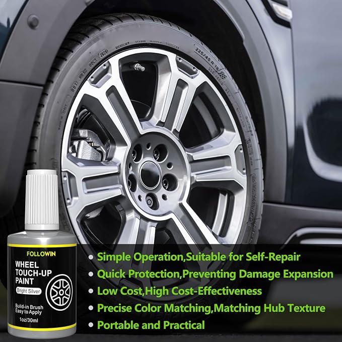 FOLLOWIN Silver Rim Touch Up Paint - Image 5