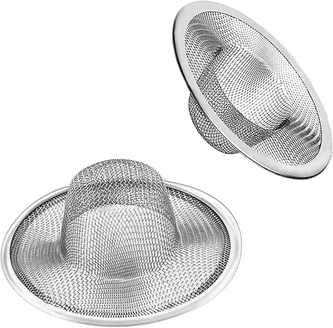 2pcs Heavy Duty Stainless Steel Slop Basket Filter Trap, 2.75" Top / 1" Mesh by ArtioHipo