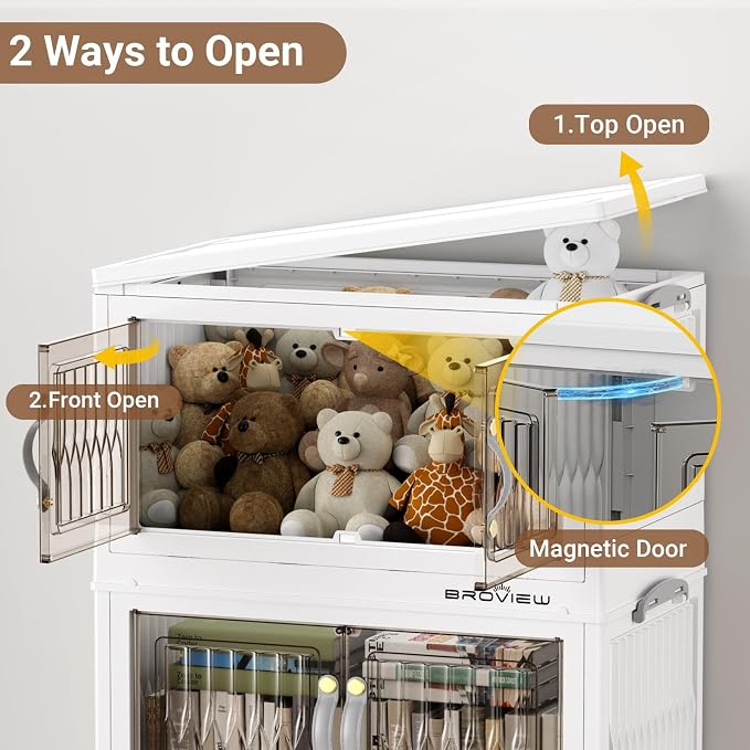 BROVIEW 135Qt Stackable Storage Bins - Image 3