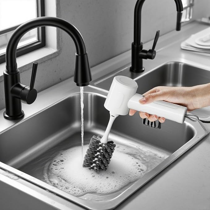 Electric Scrubber Spin- Rechargeable Cordless Handheld Spin Brush - Image 5