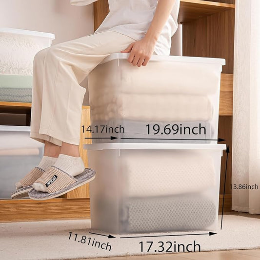 Stackable Plastic Storage Bins - Image 2