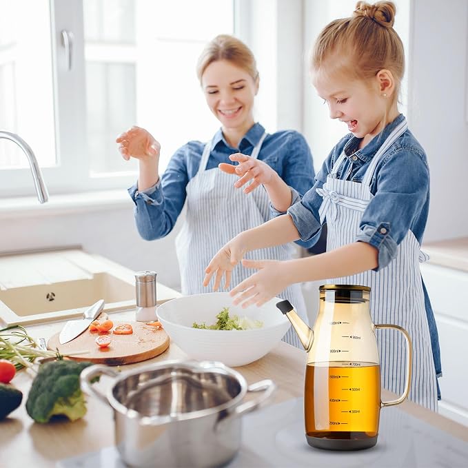 Large Glass Oil Dispenser Bottle - Image 7
