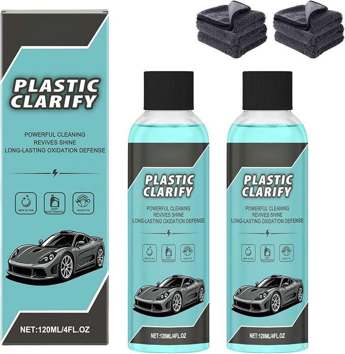 Plastic Clarify for Cars, Plastic Restorer for Cars Exterior, Detailing Spray by oliwex