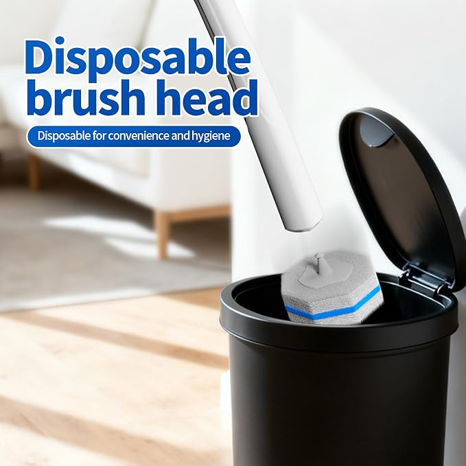 30 Count Disposable Toilet Brush Heads, Toilet Bowl Wand Refills - Image 6