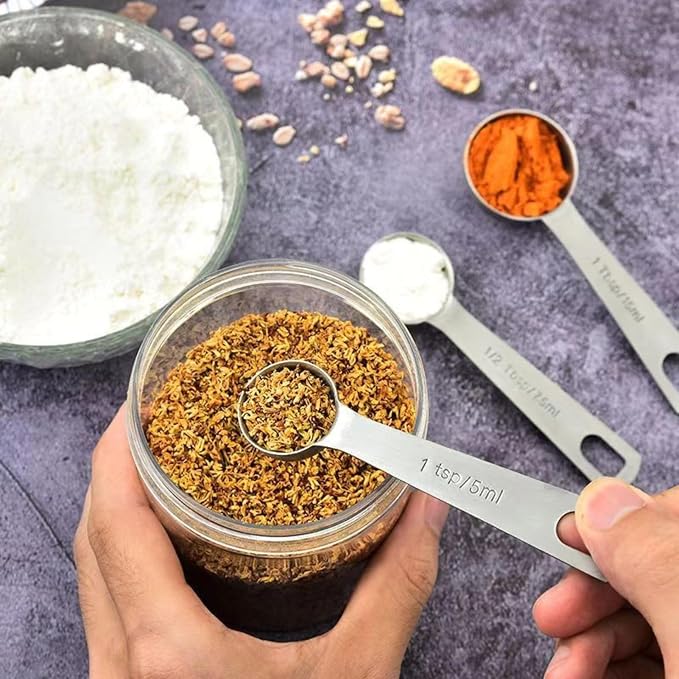 14PCS Measuring Spoons Set, 1 tbsp, 1/2 tbsp, and 1-1/16tsp Stainless Steel - Image 9