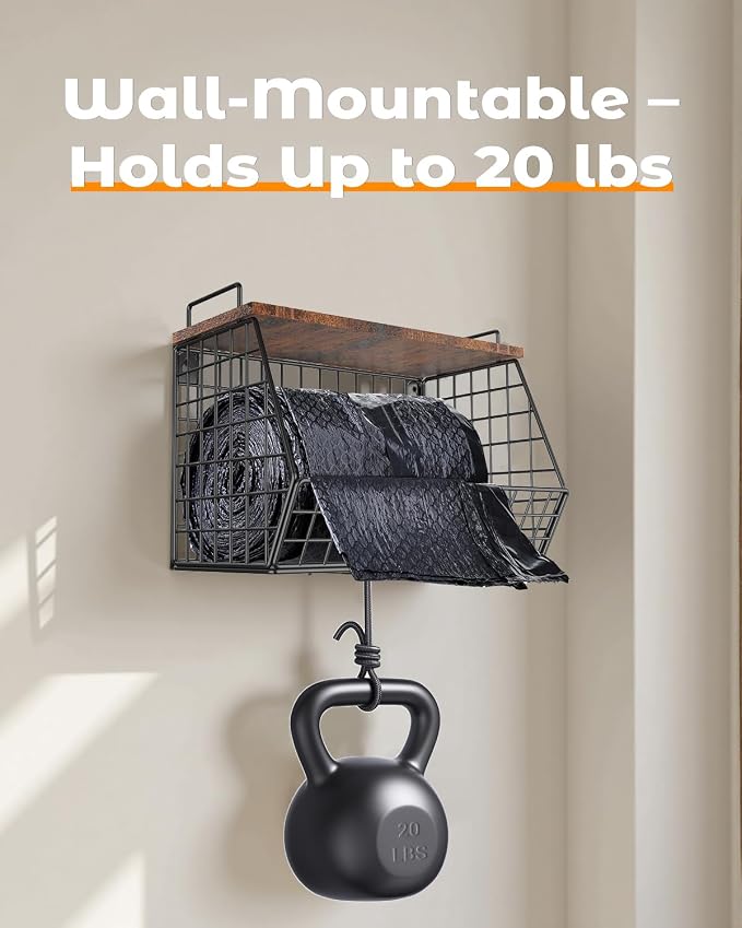 Extra Large Trash Bag Holder Under Sink, Wall Mounted Garbage Bag Dispenser - Image 4