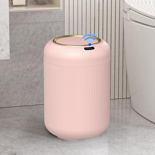 Smart Bathroom Trash Can with Lid，3 Gallon Bathroom Garbage Can Automatic by Onlcuk