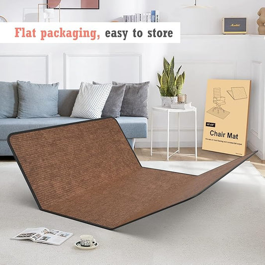 Heavy Duty Office Chair Mat for Carpet and Hardwood Floor Bohemian Desk Chair - Image 2