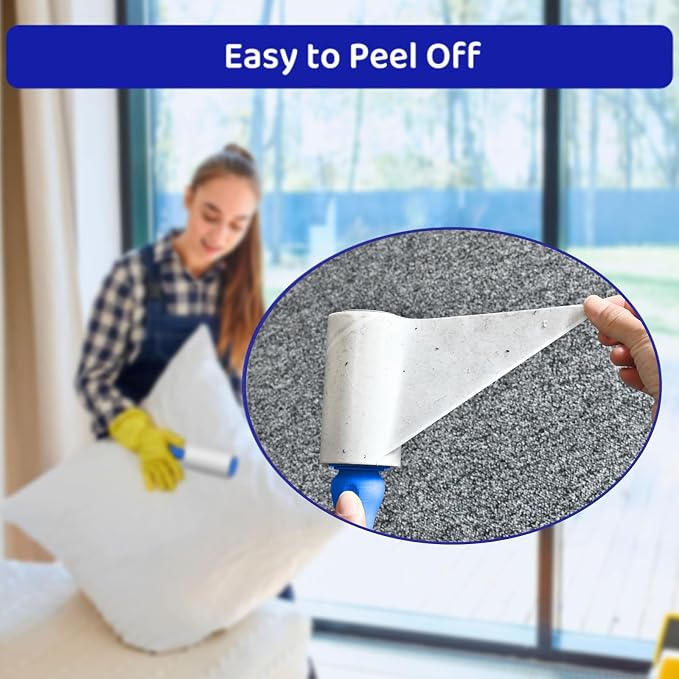 Sticky Lint Roller for Pet Hair: Lint Remover for Dog Cat Hair Mega Value Set - Image 5