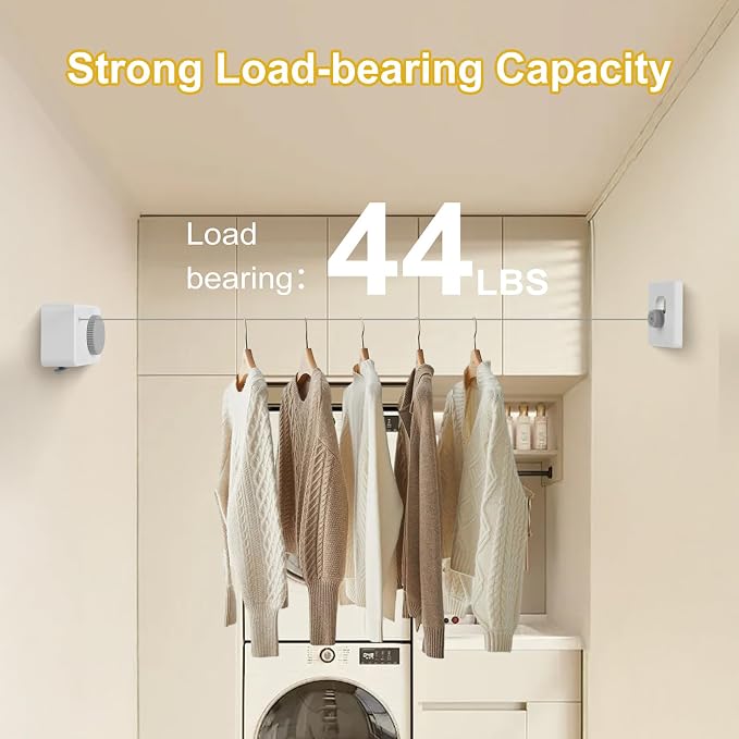 Retractable Clothesline Indoor/Outdoor, Anti-Sag - Image 4