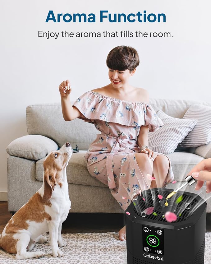 Air Purifier for Home Bedroom, Cobectal Room Air Cleaner - Image 3