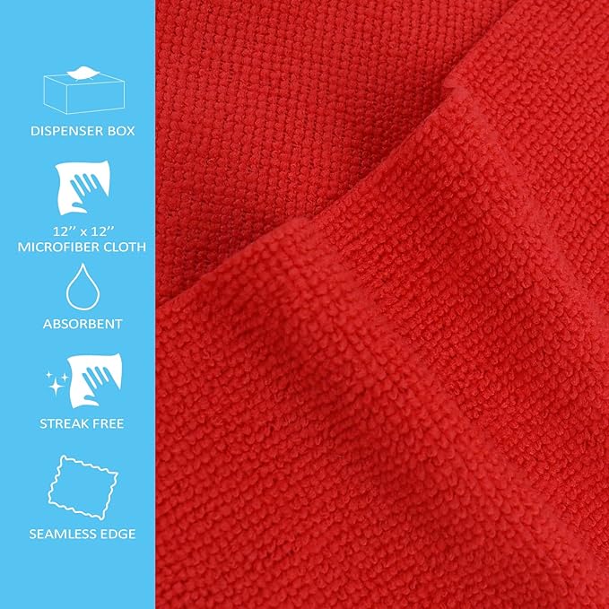 Tricol Clean Profesional Resuable Lint Free Microfiber Edgeless Cleaning Cloth - Image 3
