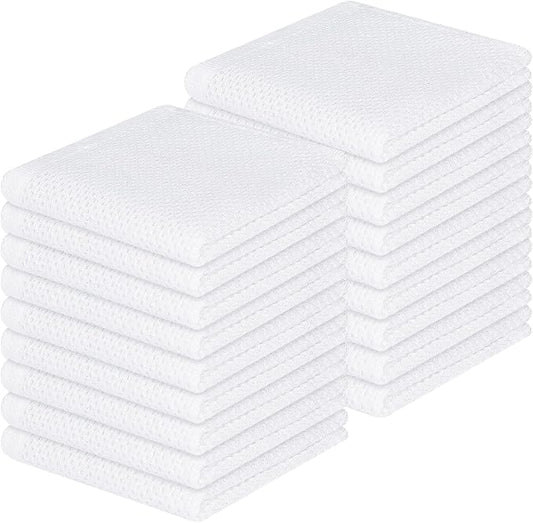 Homaxy 100% Cotton Waffle Weave Kitchen Dish Cloths, Ultra Soft Absorbent Quick by Homaxy