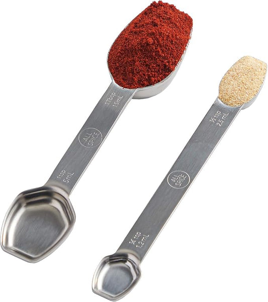 AllSpice Stainless Steel Double Sided Measuring Spoon Set by AllSpice