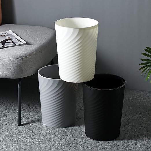 Bathroom Trash Can 1.8 Gallon Waste Basket 2 Pack Small Garbage Can - Image 4