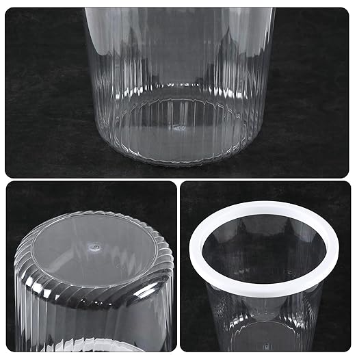 4-Pack Waste Basket Plastic, Small Plastic Garbage Can, 4 Gallon - Image 3