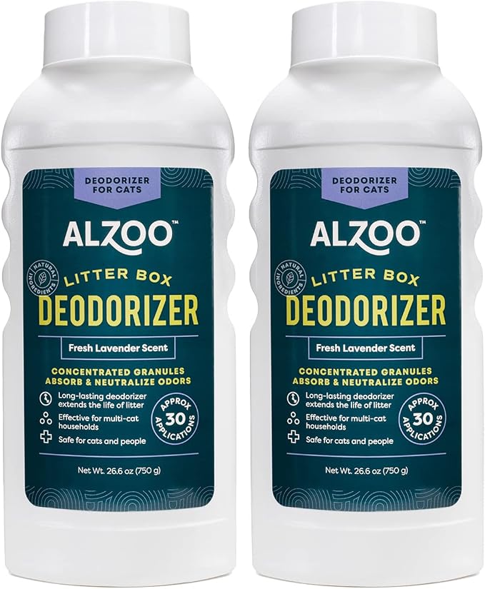 ALZOO Cat Litter Deodorizer, Concentrated Granules Absorb & Help Neutralize by ALZOO