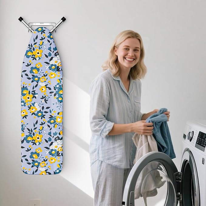 Over The Door & Wall Mount Ironing Board Hanger - Image 3