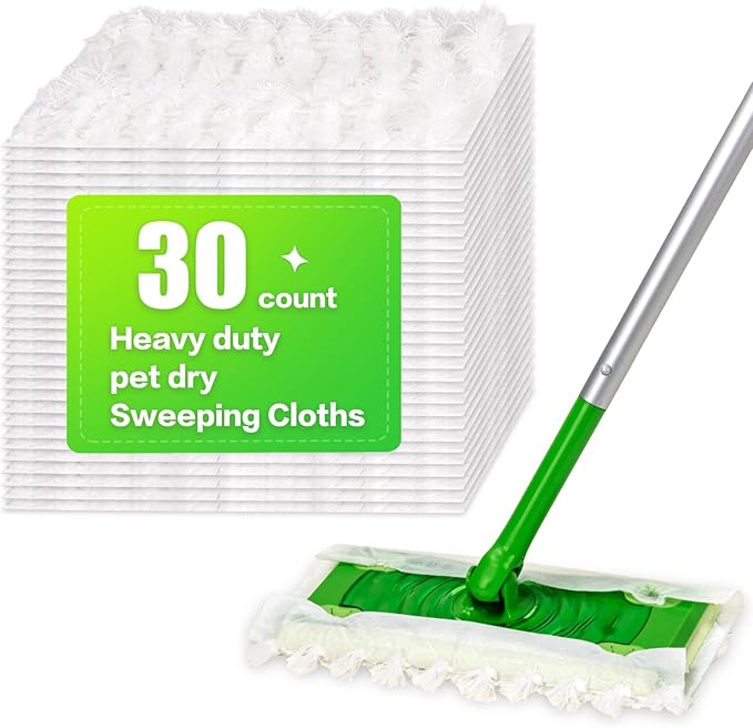 Heavy Duty Dry Sweeping Cloths Compatible by YHOVID
