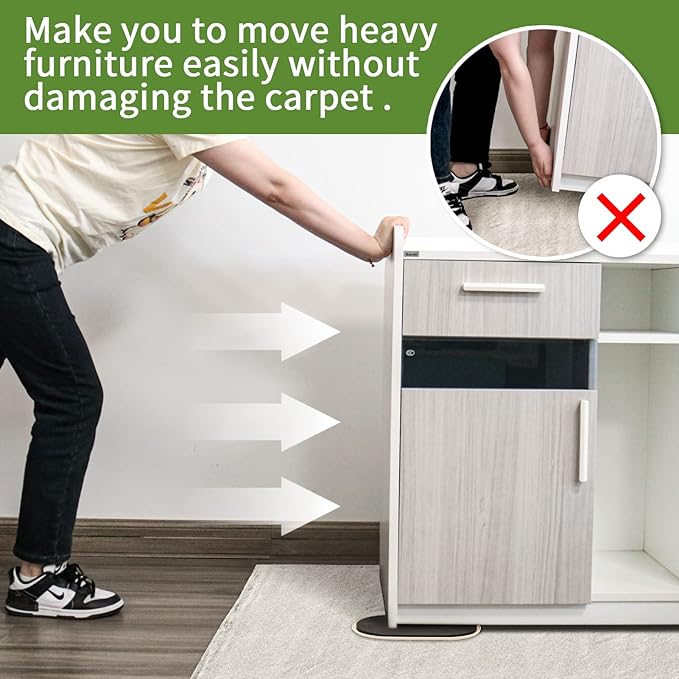 Furniture Sliders for Carpet 4 PCS - Image 5