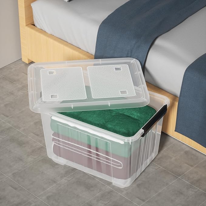 50 Quart Large Plastic Latching Box - Image 6
