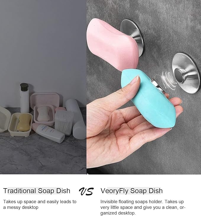 Magnetic Soap Holder Self Draining, Stainless Steel Soap Savers - Image 4
