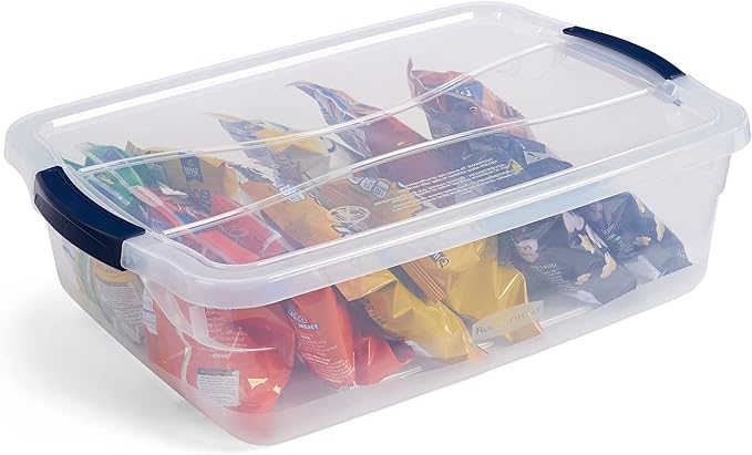 Rubbermaid Cleverstore 16 Qt Clear Storage Bins - Image 8