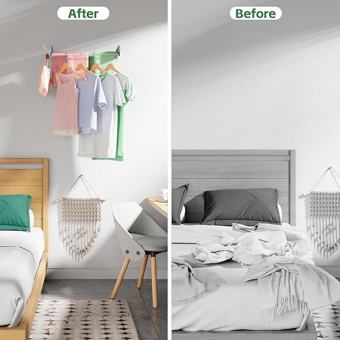 Wall Mounted Clothes Drying Rack - Image 6