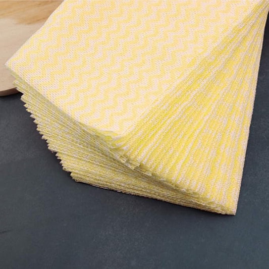 KMAKII 80 Pack Disposable Dish Cloths Heavy Duty Reusable Cleaning Wipes Dish - Image 2