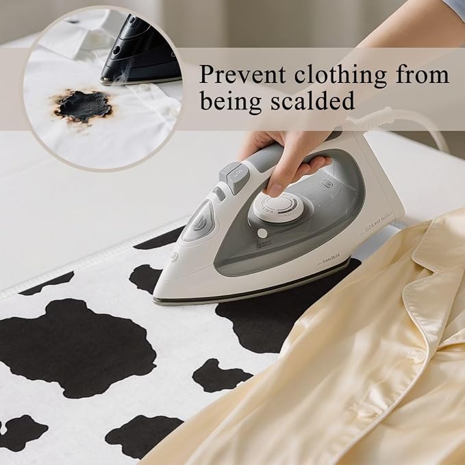 Cow Print Ironing Mat Portable Ironing Pad, Table Top, Countertop, Heat - Image 5