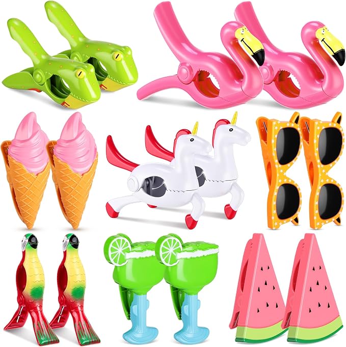 Rtteri 16 Pcs Beach Towel Clips by Rtteri