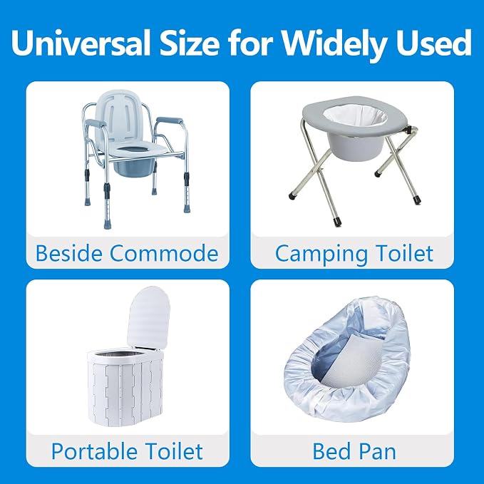 Commode Liners with Highly Absorbent Pads - Image 6