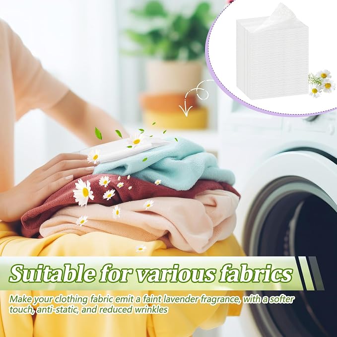 600 Count Dryer Sheets Bulk Fabric Softener Fresh Scent Dryer Sheets Naturally - Image 6