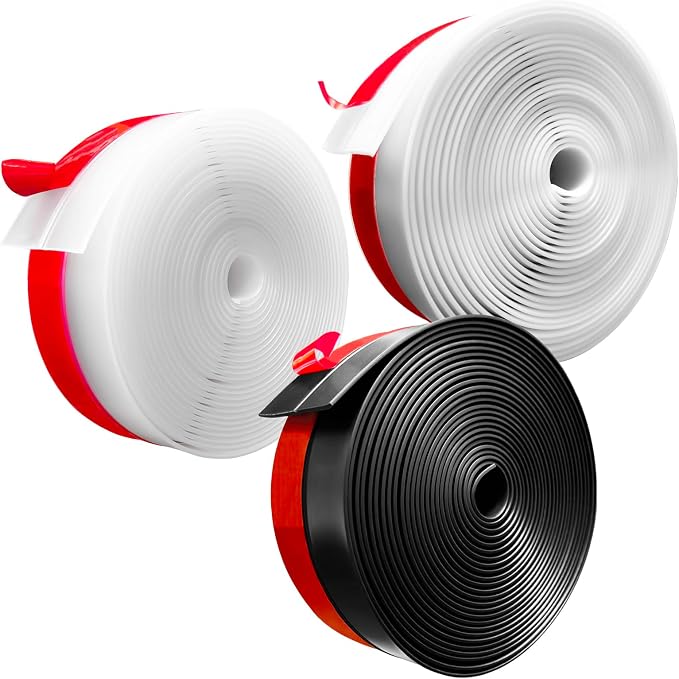 Silicone Weather Stripping, 2 inch x 20 Ft Door Draft Stopper Window Seal Strip - Image 7