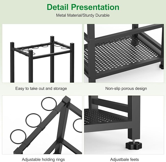 Dirza Garden Tool Organizer, Yard Tool Organizer - Image 2