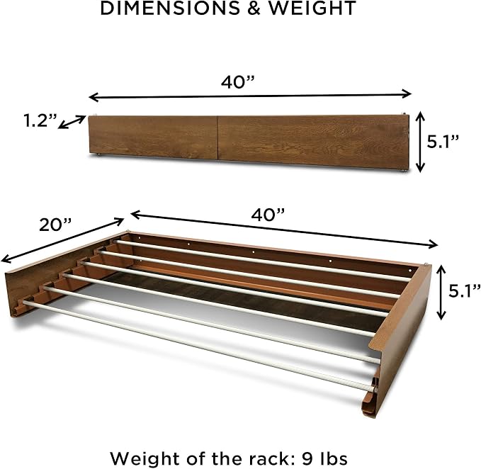 Step Up Laundry Drying Rack, Wall Mounted, Retractable Clothes Drying Rack - Image 5