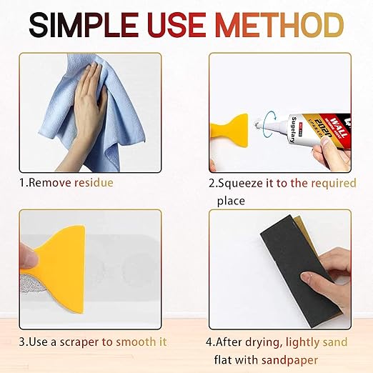 Drywall Patch Repair Kit with Scraper, Wall Spackle Repair Paste, Wall Mending - Image 4