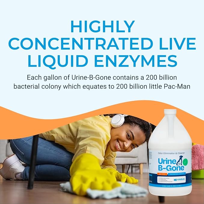 KINZUA ENVIRONMENTAL Urine B-Gone, Professional Enzyme Odor Eliminator & Pet - Image 6